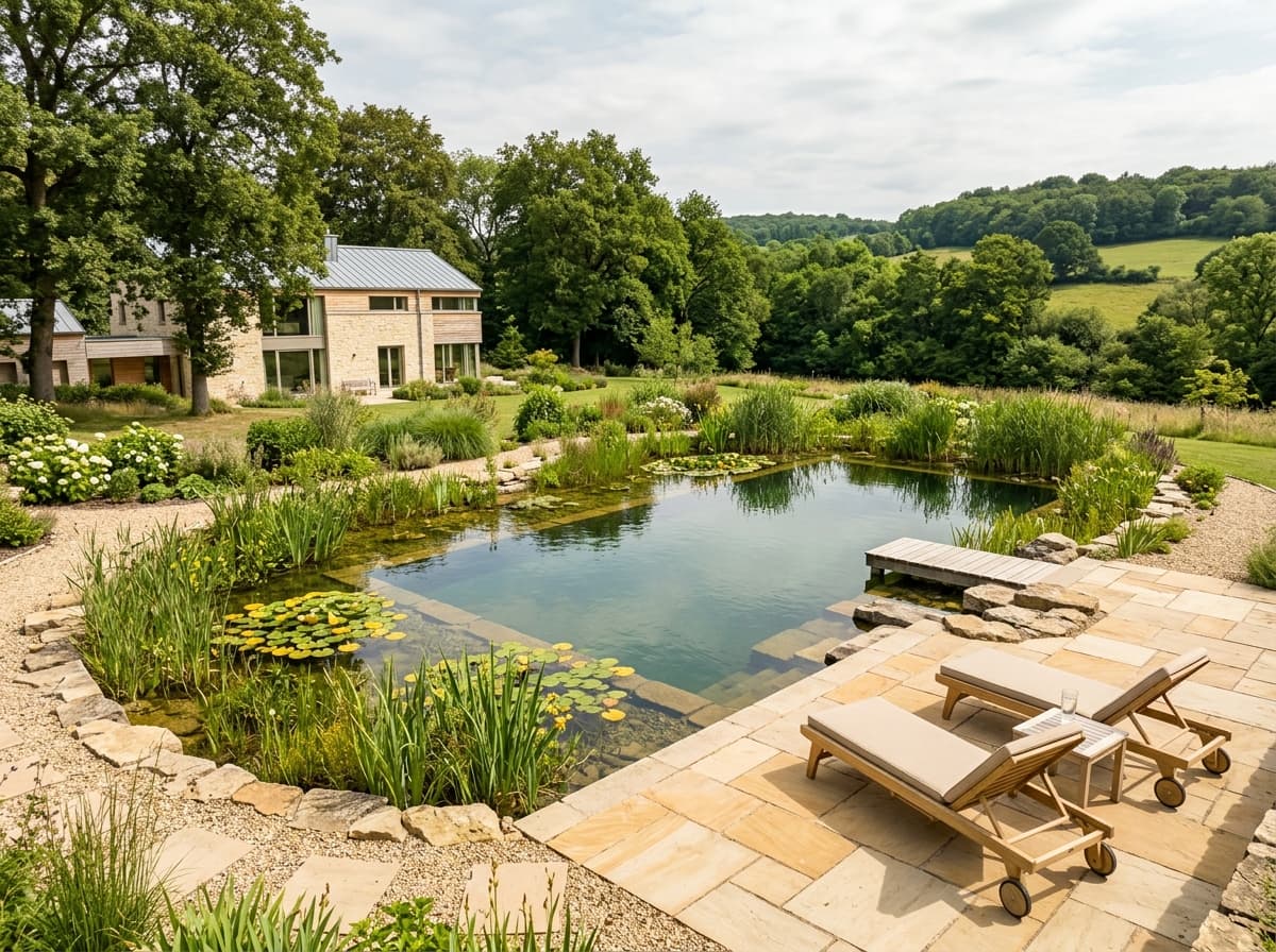 Piscine résidentielle à Niederanven, Luxembourg