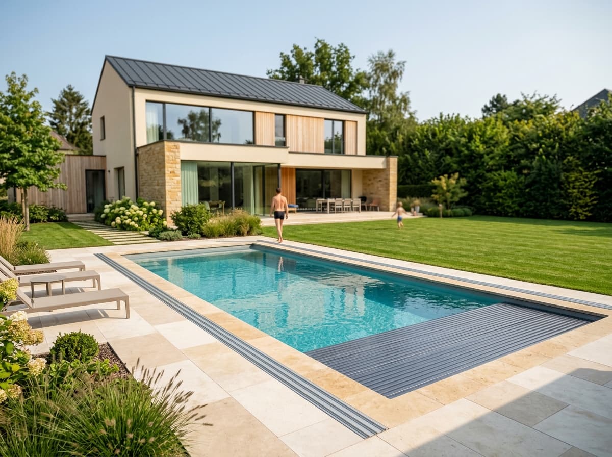 Piscine résidentielle à Strassen, Luxembourg