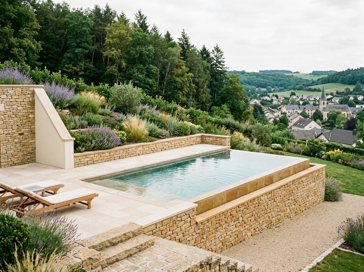Piscine résidentielle à Walferdange, Luxembourg