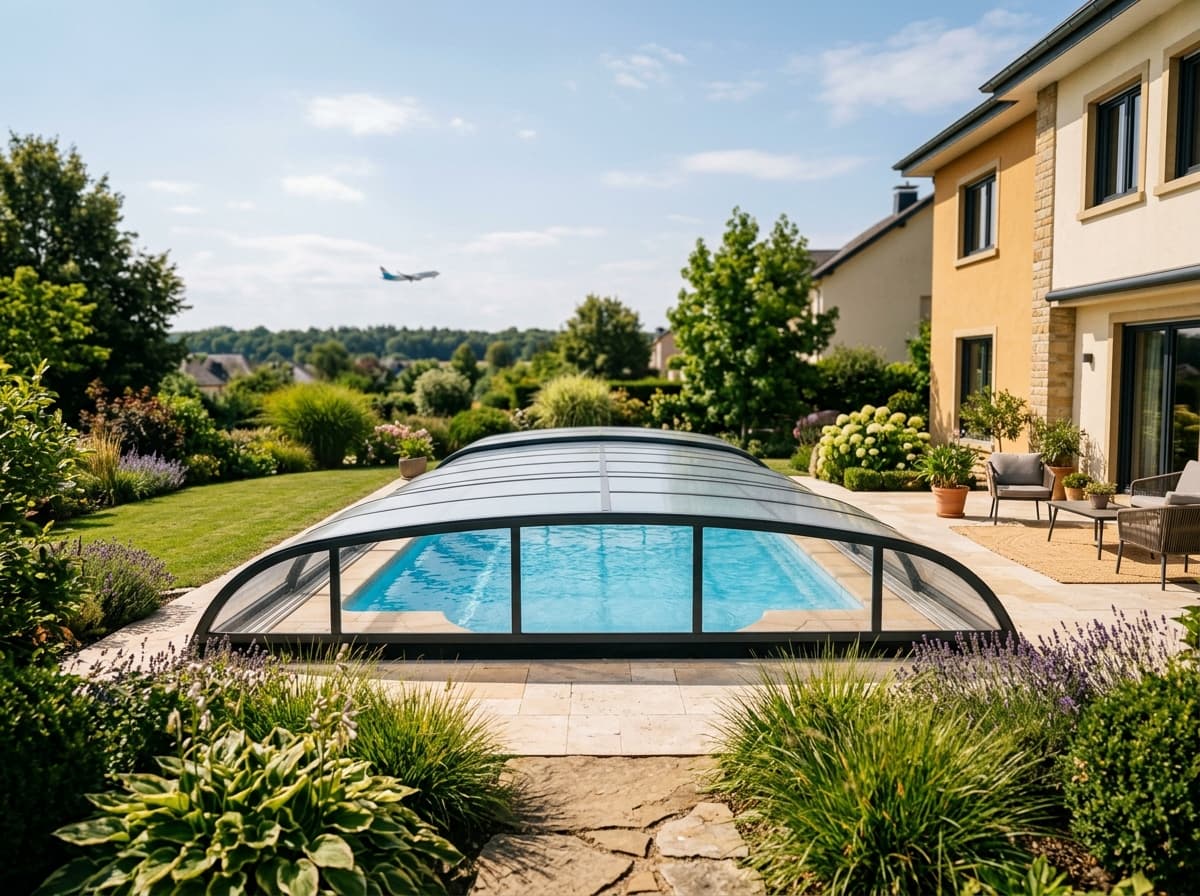 Abri de piscine à Sandweiler